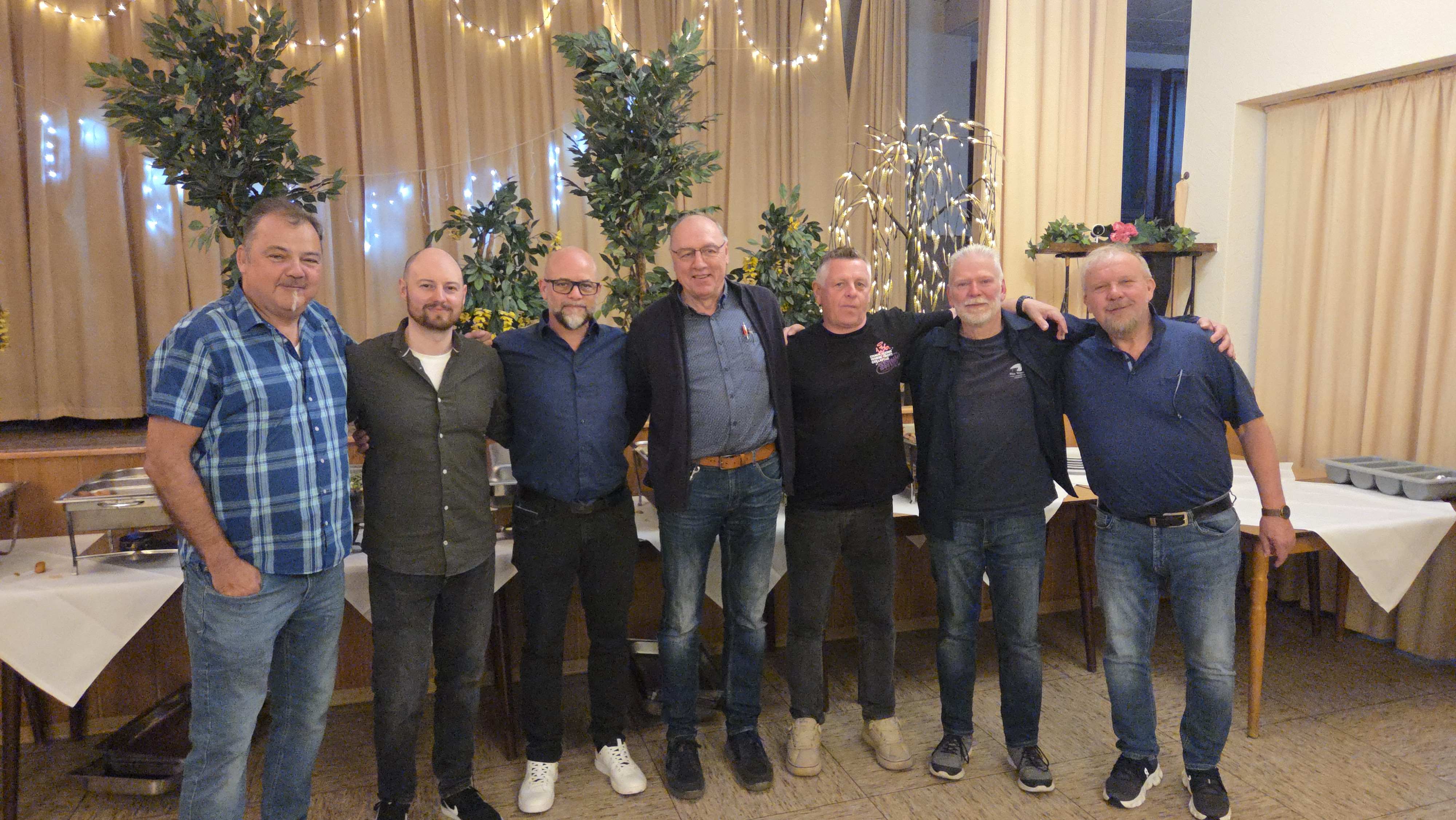 AGMT Vorszand. Von Links nach rechts. Hajo Burzlaff, Tobias Siepmann, Holger Boskamp, Uli Schumacher, Dirk Grünheit, Thomas Bärens, Uwe Sindt